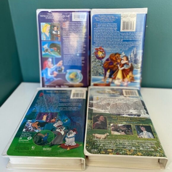 DISNEY VHS Lot of 4 Heidi Pocahontas Pinocchio Beauty Beast Enchanted Christmas - Picture 5 of 5